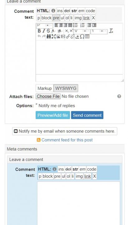 Comment Blocks