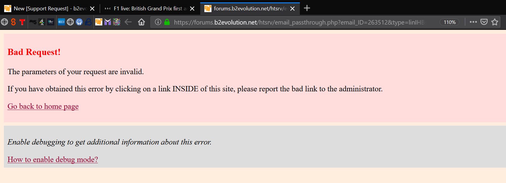Email Notifiction of updated post ERROR