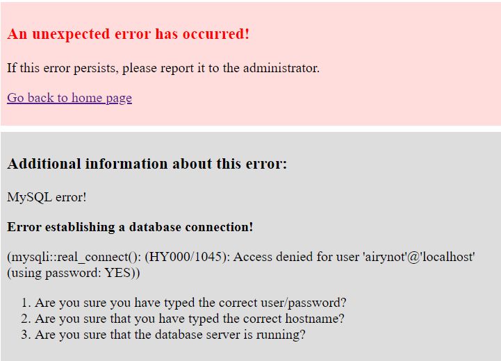 An unexpected error I can't figure out