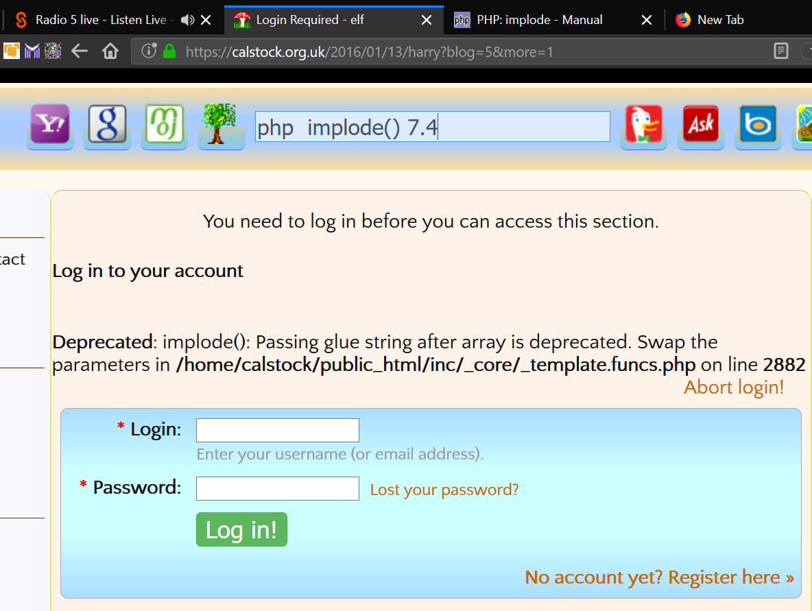 php7.4  {implode() Deprecated} OK AFTER FILE HACKED