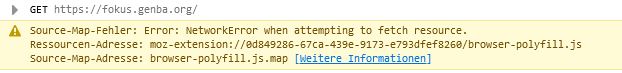 Source-Map-Error  moz-extension
