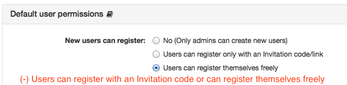 Feature request: Invitation code and standard