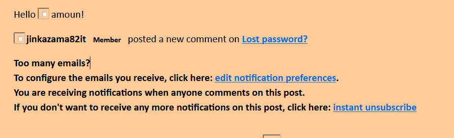 Email Notifiction of updated post ERROR