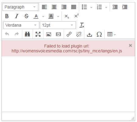 Tiny_mce won't load