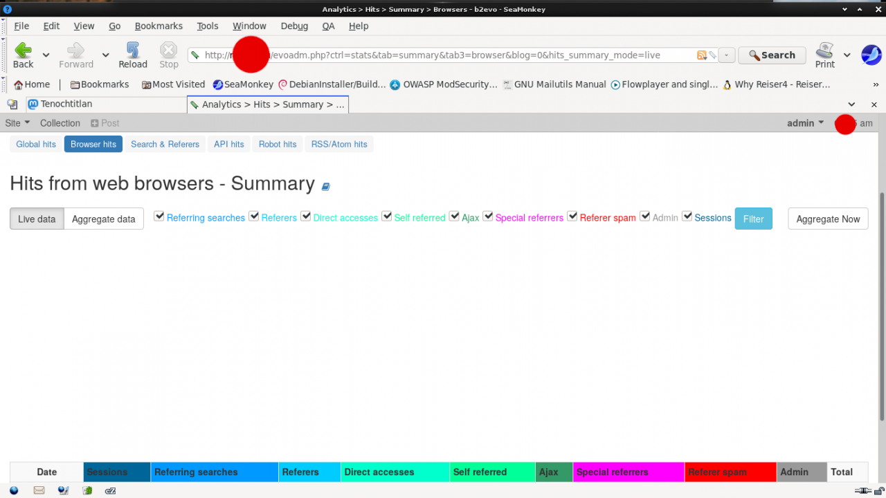 B2evolution 7.2.2/3 Canvas charts bug