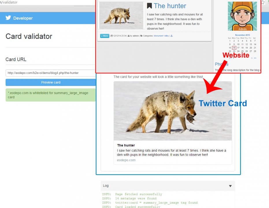 Twitter card plugin