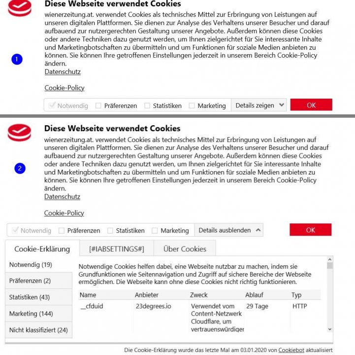 Cookie Policy - update EU Cookie Plugin