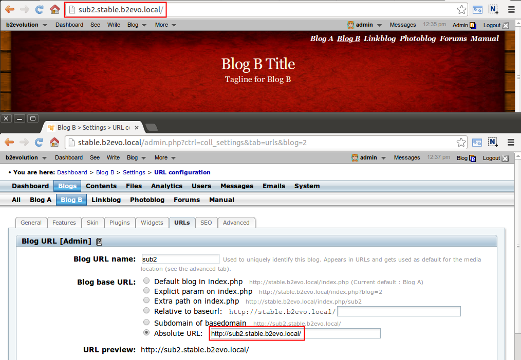 Blog URL Issue In 5 0 6 Blog URL Issue In 5 0 6